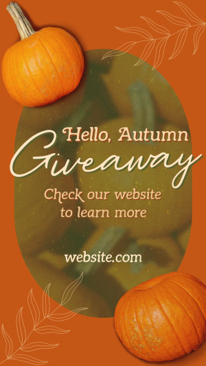 Hello Autumn Giveaway Facebook story Image Preview