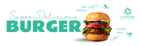The Burger Delight Twitter Header Design