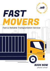 Long Truck Movers Poster Image Preview