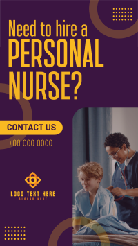 Nurse For Hire Instagram Reel Design