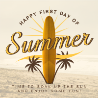 Vintage Summer Season Linkedin Post Image Preview