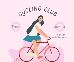 Bike Club Illustration Facebook post