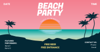 Beach Party Facebook ad Image Preview