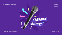 Karaoke Night Blast Facebook event cover Image Preview