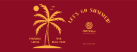 Party Palm Tree Facebook cover Image Preview