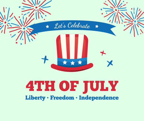 4th of July Hat Facebook Post Design Image Preview