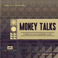Money Talks Podcast Instagram Post Design