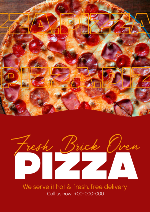 Hot and Fresh Pizza Flyer Image Preview