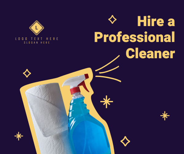 Discounted Professional Cleaners Facebook Post Design Image Preview