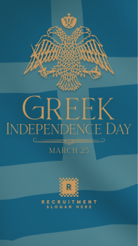 Traditional Greek Independence Day Instagram Story Design