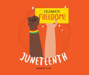 Juneteenth Signage Facebook post Image Preview