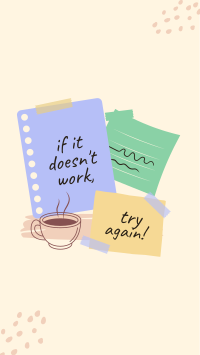 Post it Motivational Notes Facebook story Image Preview