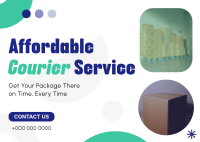 Affordable Courier Service Postcard Image Preview