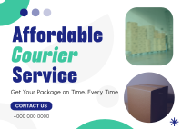 Affordable Courier Service Postcard Image Preview