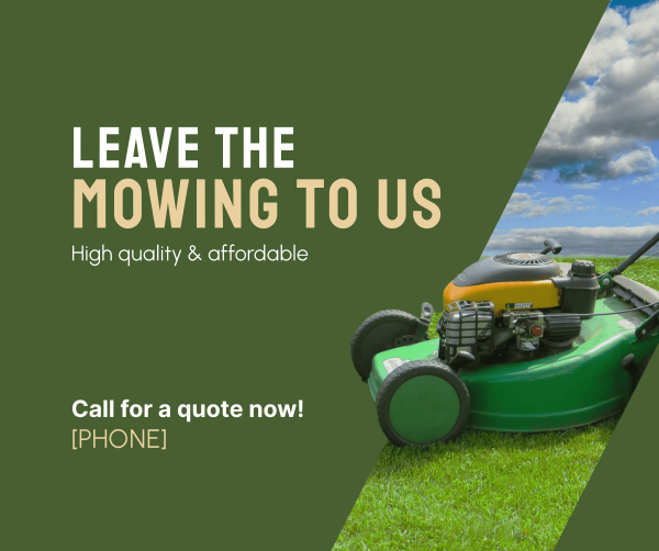 Mowing Service Facebook Post Design Image Preview