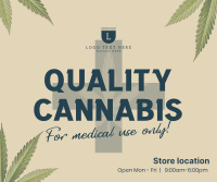 Quality Cannabis Plant Facebook post Image Preview