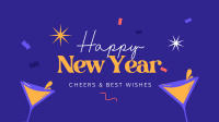 Cheers to the New Year Facebook Event Cover Design