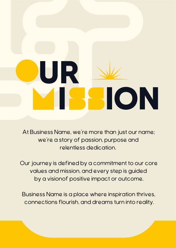 Our Mission Statement Flyer Design Image Preview