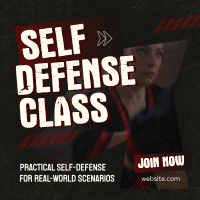 Self-Defense Class Instagram Post Design