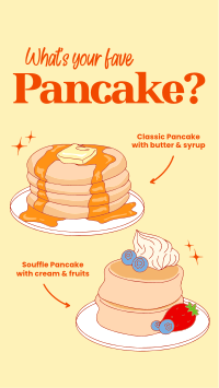 Classic and Souffle Pancakes TikTok Video Design