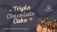 Triple Chocolate Decadence Facebook Event Cover Design
