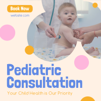 Pediatric Health Service Instagram Post Design