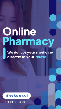 Minimalist Curves Online Pharmacy TikTok Video Design