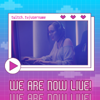 Gaming Livestream Instagram post Image Preview