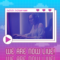 Gaming Livestream Instagram Post Image Preview