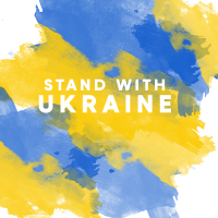 Stand With Ukraine Linkedin Post Design