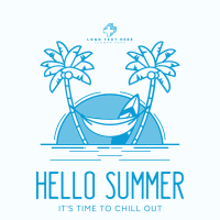 Hot Summer Greeting Instagram post Image Preview