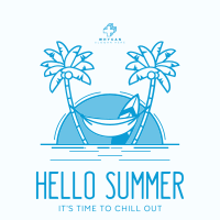 Hot Summer Greeting Instagram post Image Preview