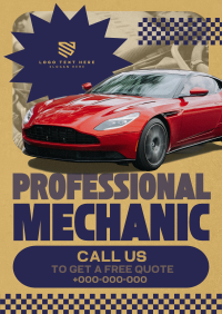 Modern Professional Mechanic Poster Preview