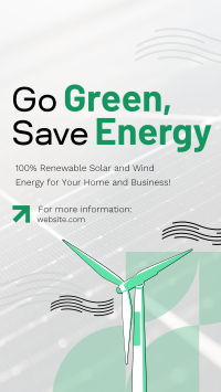 Solar & Wind Energy  Instagram Reel Image Preview