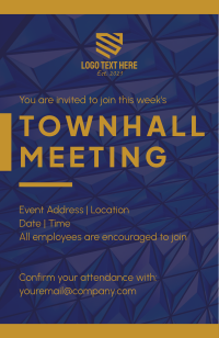 Corporate Company Townhall Invitation | BrandCrowd Invitation Maker ...