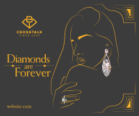 Diamonds are Forever Facebook Post Design
