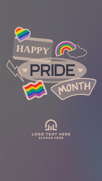 Stick on the Pride Facebook Story Design