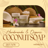 Organic Coconut Soap Instagram post Image Preview