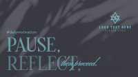 Pause & Reflect Facebook event cover Image Preview