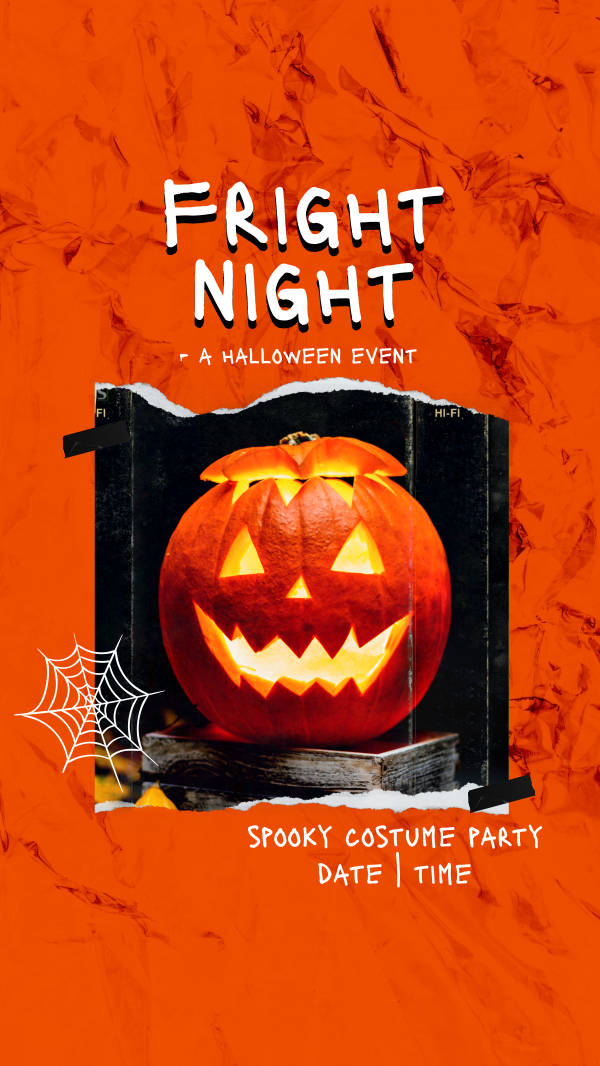 Spooky Party Facebook Story Design Image Preview