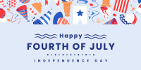 Fourth of July Party Twitter post | BrandCrowd Twitter post Maker