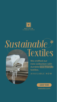 Sustainable Textiles Collection Instagram reel Image Preview