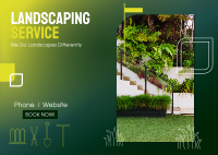 Landscaping Service Postcard Design