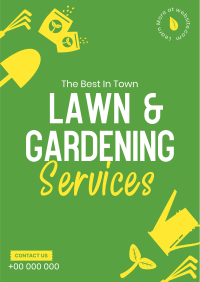 The Best Lawn Care Poster Design