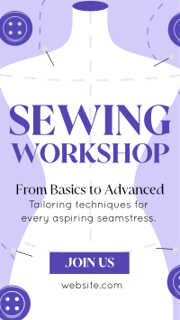 Sewing Workshop Instagram Reel Preview