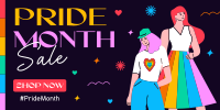Pride Month Sale Twitter Post Design