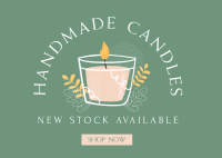 Available Home Candle  Postcard Image Preview