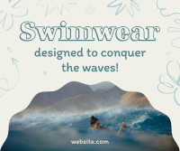Swimwear For Surfing Facebook Post Design
