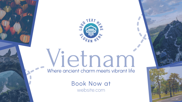 Vietnam Travel Tour Scrapbook Facebook Event Cover Design Image Preview