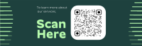 Modern Corporate QR Code Twitter Header Image Preview